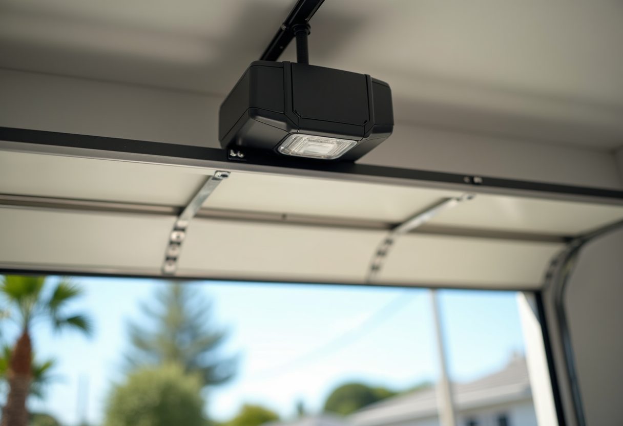 New garage door opener and rail installed — Miami